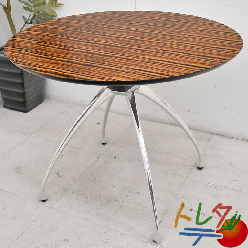 アダル ADAL エバーノ リンクテーブル φ900 2020013008【中古オフィス家具】【中古】