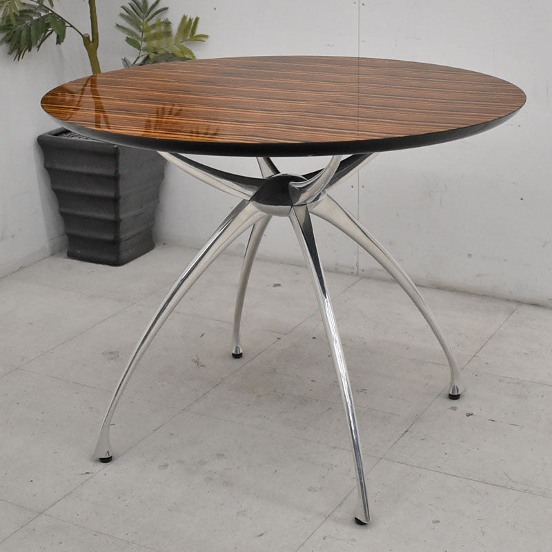 アダル ADAL エバーノ リンクテーブル φ900 2020013007【中古オフィス家具】【中古】