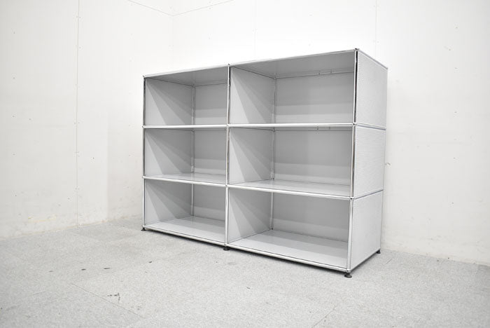 USM Haller ハラーシステム 2列3段 ライトグレー W1525 2023061404【中古オフィス家具】【中古】