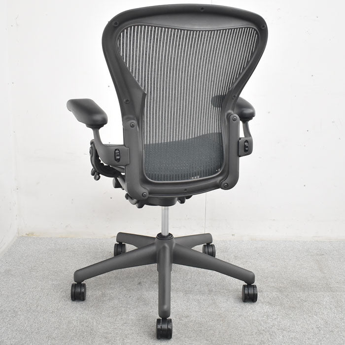 ハーマンミラー Hermanmilller アーロンチェア Bサイズ フル装備 ランバーサポート 2023062806【中古オフィス家具】【中古】
