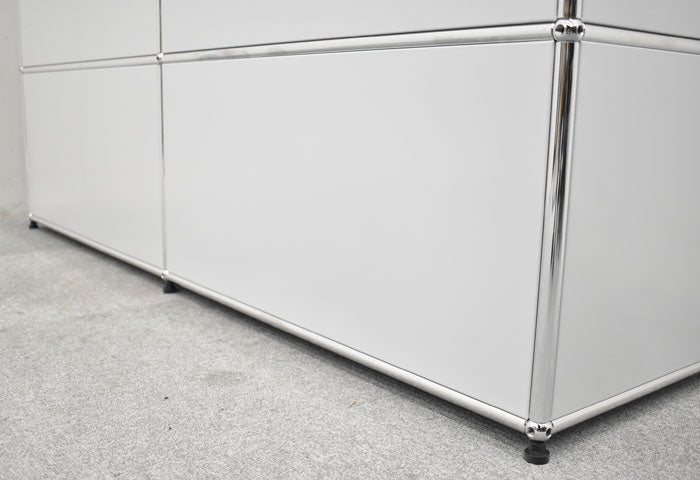 USM Haller ハラーシステム 2列3段 ライトグレー W1525 2023070403【中古オフィス家具】【中古】