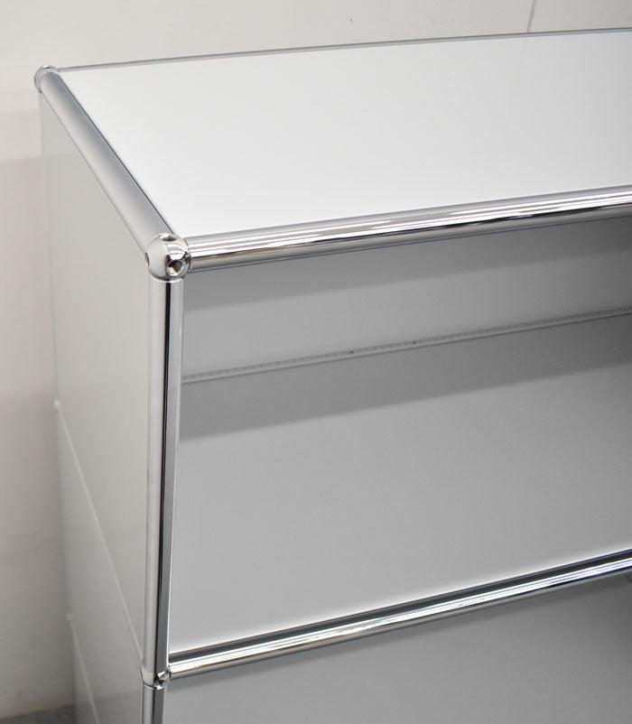 USM Haller ハラーシステム 2列3段 ライトグレー W1525 2023070403【中古オフィス家具】【中古】