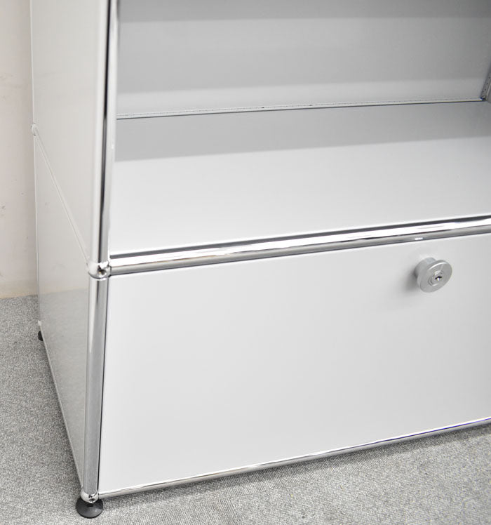 USM Haller ハラーシステム 2列3段 ライトグレー W1525 2023070403【中古オフィス家具】【中古】