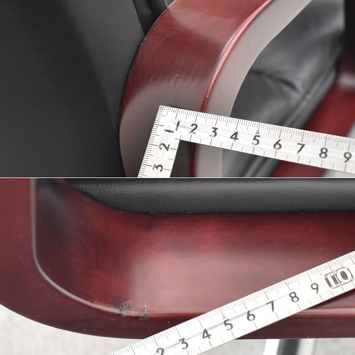 イトーキ F-1タイプ エグゼクティブチェア ハイバック 2019年製 革張り 2023071105