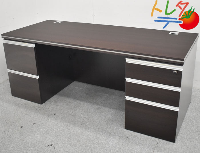 井上金庫 MMDシリーズ 役員用両袖デスク W1800 2023071204