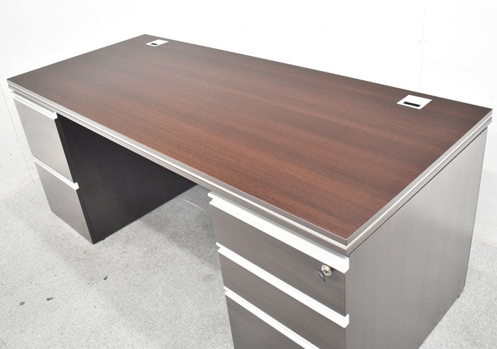 井上金庫 MMDシリーズ 役員用両袖デスク W1800 2023071204