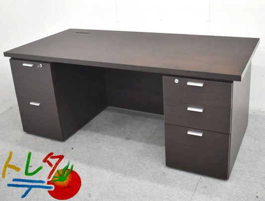 コクヨ マネージメント550シリーズ 役員用両袖デスク W1800 2023071801【中古オフィス家具】【中古】