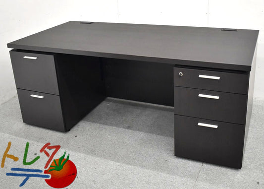 コクヨ マネージメントS370シリーズ 役員用両袖デスク 2019年製 2023071803【中古オフィス家具】【中古】