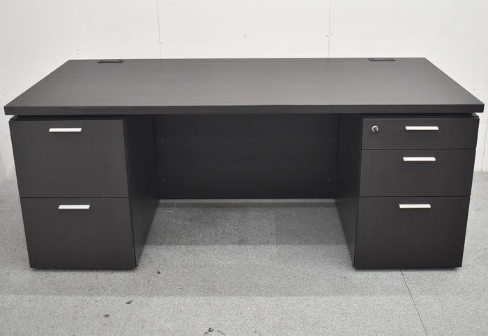 コクヨ マネージメントS370シリーズ 役員用両袖デスク 2019年製 2023071803【中古オフィス家具】【中古】