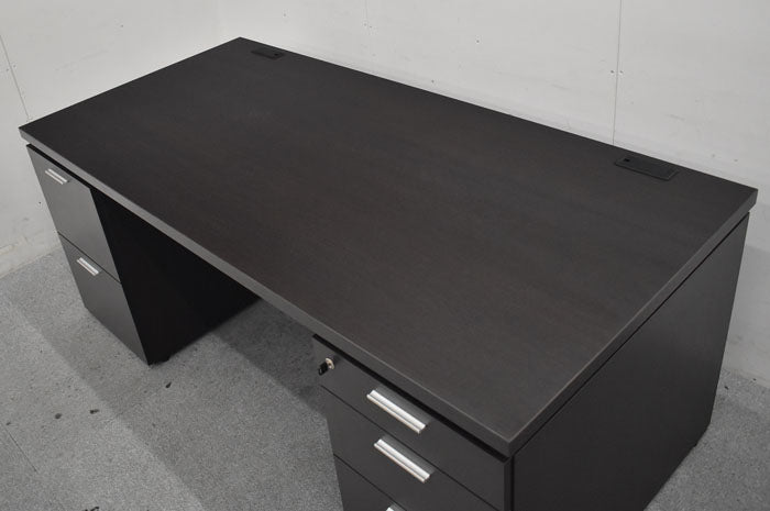 コクヨ マネージメントS370シリーズ 役員用両袖デスク 2019年製 2023071803【中古オフィス家具】【中古】