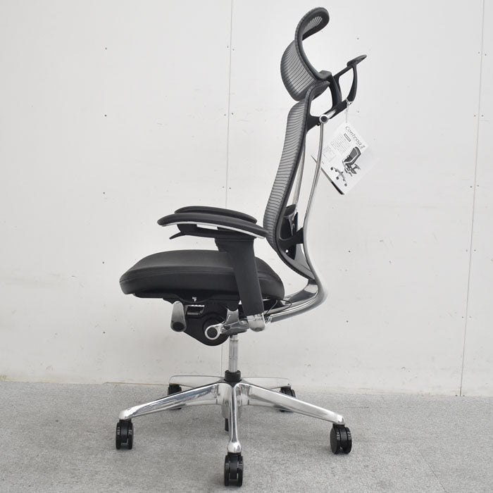 オカムラ コンテッサセコンダ ランバーサポート ハンガー アルミポリッシュ 2023072001【中古オフィス家具】【中古】