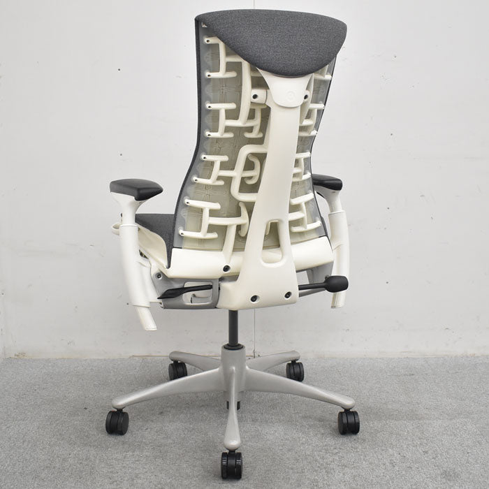 ハーマン・ミラー hermanmiller エンボディチェア 可動肘 グレー