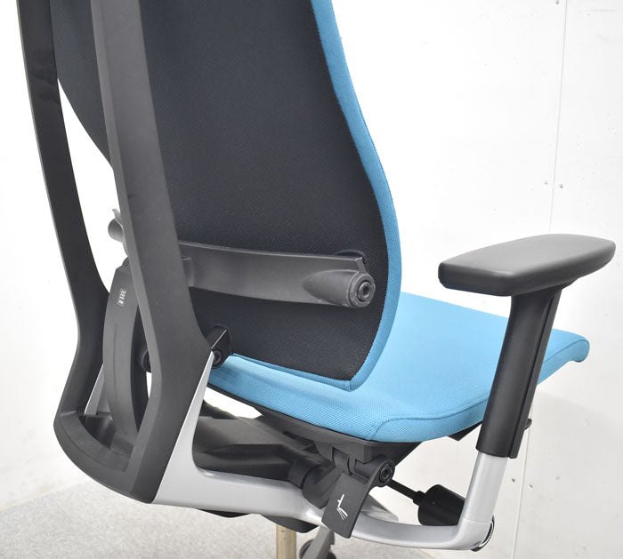 イトーキ ITOKI スピーナチェア 可動肘 アクティブランバーサポート バックスライドシート 布張り 2017年製 2023072205【中古オフィス家具】【中古】