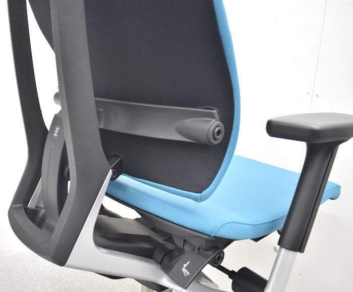 イトーキ ITOKI スピーナチェア 可動肘 アクティブランバーサポート バックスライドシート 布張り 2017年製 2023072401【中古オフィス家具】【中古】