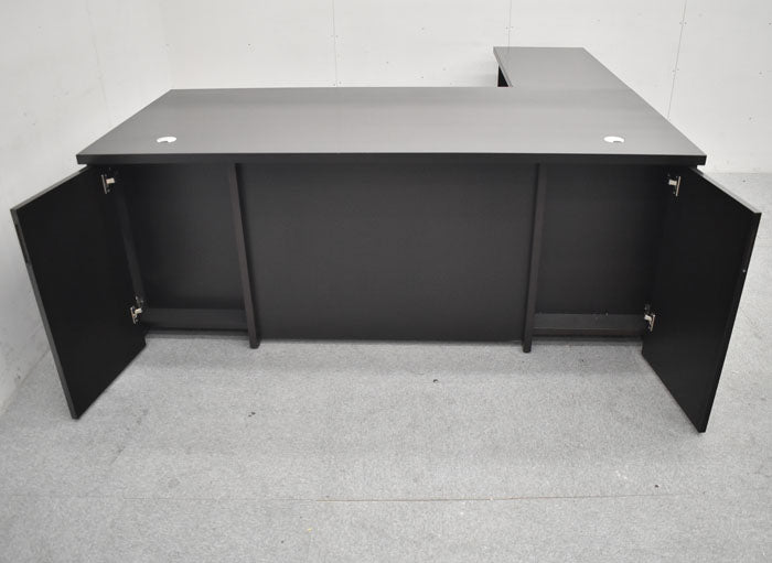 イトーキ X15シリーズ 役員用L型デスク+3段ワゴンセット W1800 2023072504【中古オフィス家具】【中古】