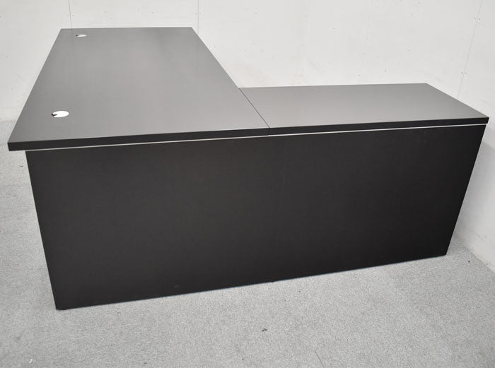 イトーキ X15シリーズ 役員用L型デスク+3段ワゴンセット W1800 2023072504【中古オフィス家具】【中古】