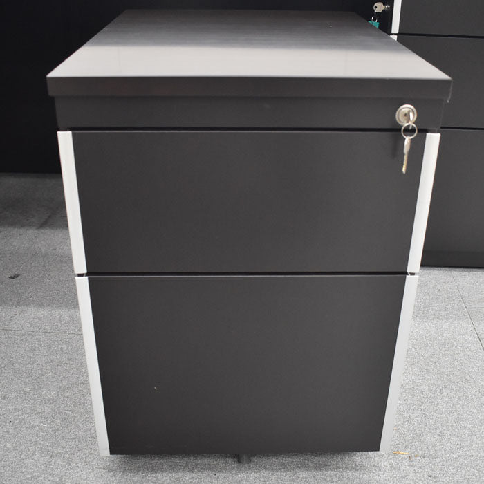 イトーキ X15シリーズ 役員用L型デスク+3段ワゴンセット W1800 2023072504【中古オフィス家具】【中古】
