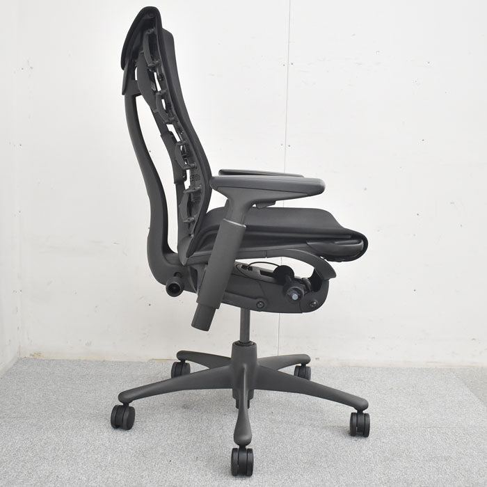 ハーマン・ミラー エンボディチェア ブラック 2023080703【中古オフィス家具】【中古】
