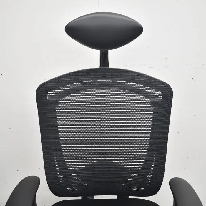 オカムラ コンテッサ ヘッドレスト 可動肘 ランバーサポート ポリッシュ 2023080801【中古オフィス家具】【中古】