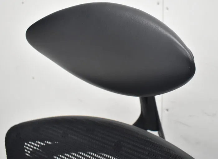 オカムラ コンテッサ ヘッドレスト 可動肘 ランバーサポート ポリッシュ 2023080801【中古オフィス家具】【中古】
