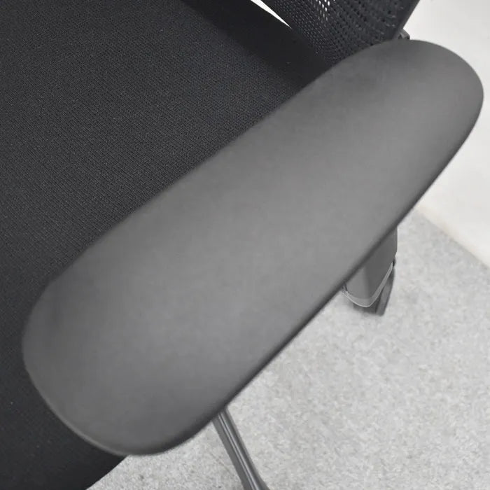 オカムラ コンテッサ ヘッドレスト 可動肘 ランバーサポート ポリッシュ 2023080801【中古オフィス家具】【中古】