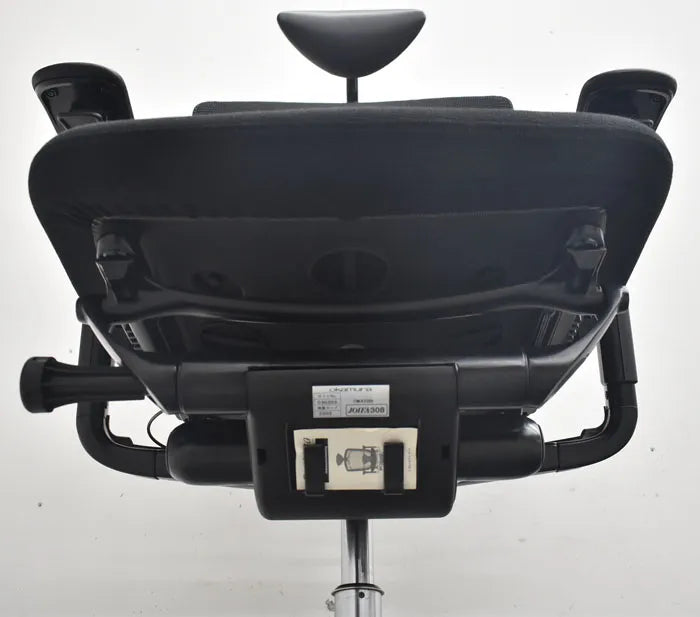 オカムラ コンテッサ ヘッドレスト 可動肘 ランバーサポート ポリッシュ 2023080801【中古オフィス家具】【中古】