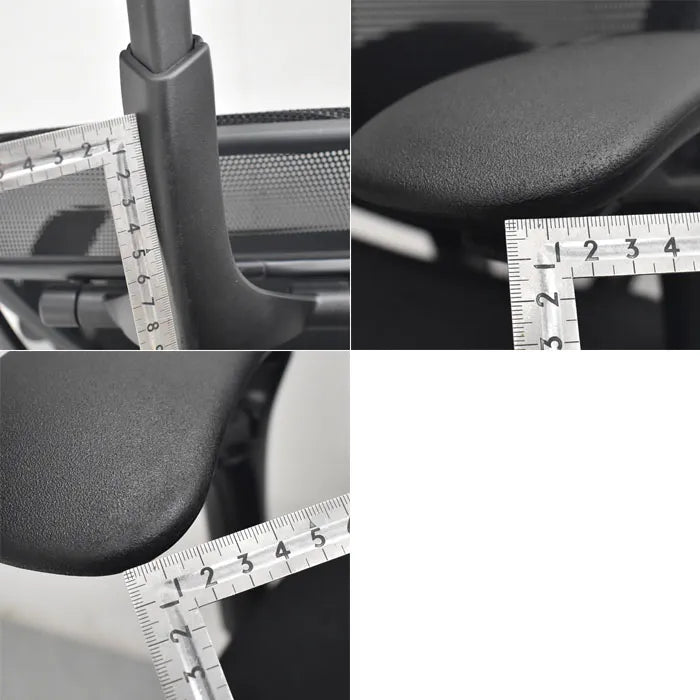 オカムラ コンテッサ ヘッドレスト 可動肘 ランバーサポート ポリッシュ 2023080801【中古オフィス家具】【中古】