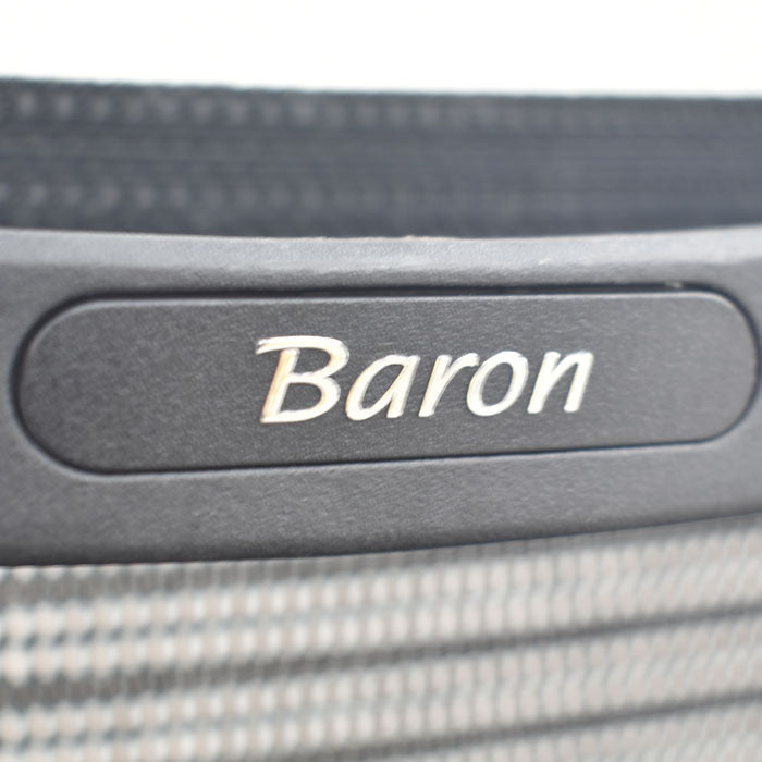 オカムラ バロン ハイバック 可動肘(肘パット交換済)アルミポリッシュ 2023082904【中古オフィス家具】【中古】