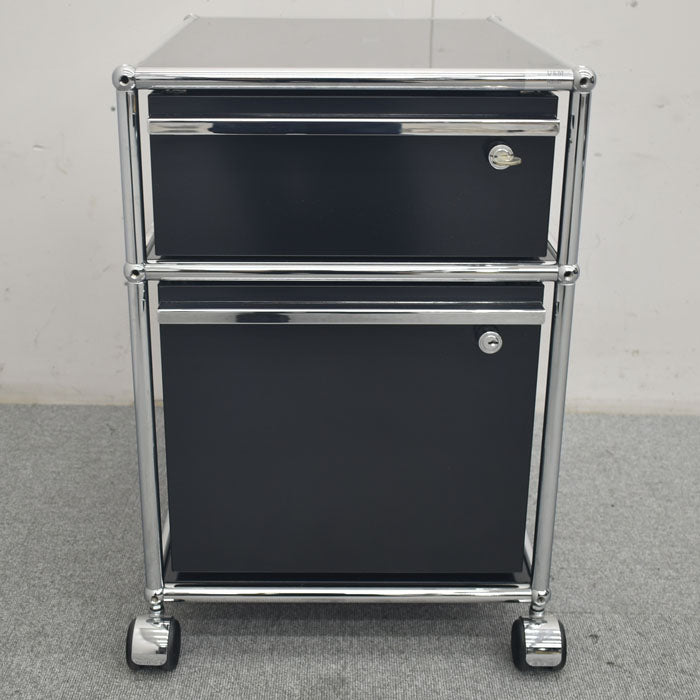 USM Haller System ハラーシステム ワゴン ロールボーイ 鍵付 2023090802【中古オフィス家具】【中古】
