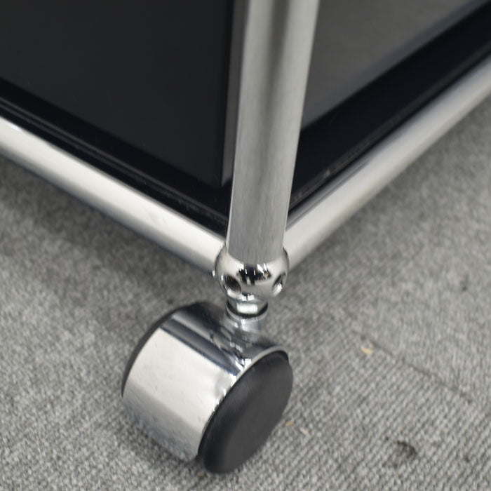 USM Haller System ハラーシステム ワゴン ロールボーイ 鍵付 2023090802【中古オフィス家具】【中古】