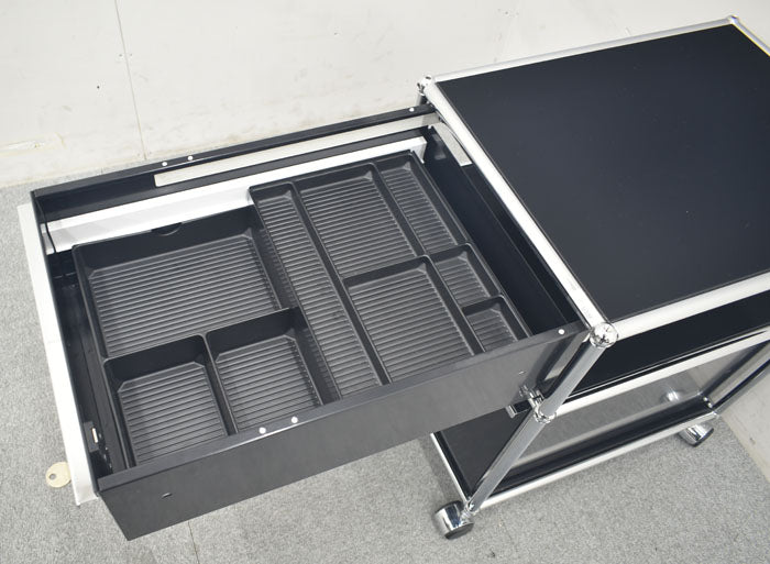 USM Haller System ハラーシステム ワゴン ロールボーイ 鍵付 2023090802【中古オフィス家具】【中古】