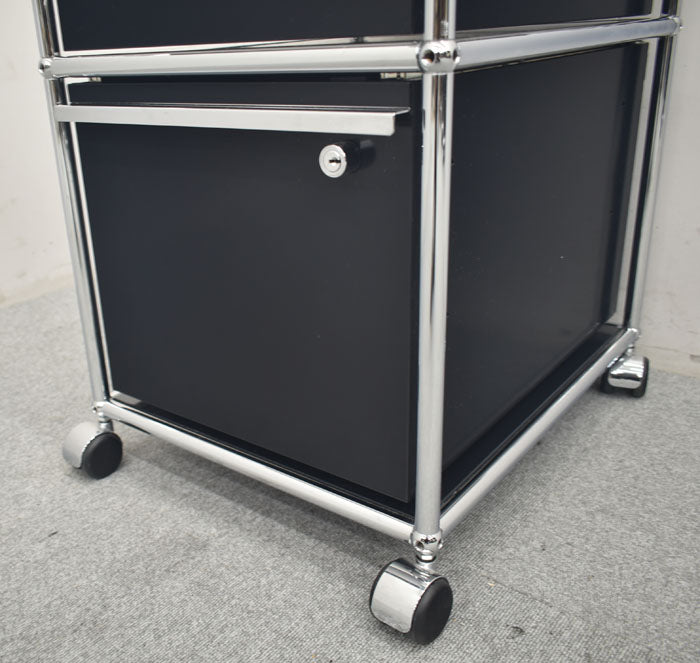 USM Haller System ハラーシステム ワゴン ロールボーイ 鍵付 2023090802【中古オフィス家具】【中古】