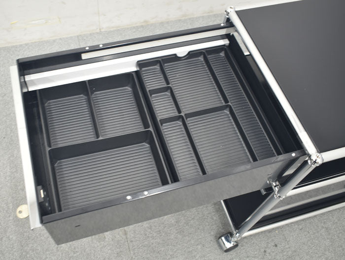 USM Haller System ハラーシステム ワゴン ロールボーイ 鍵付 2023090803【中古オフィス家具】【中古】