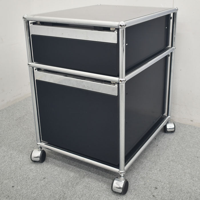 USM Haller System ハラーシステム ワゴン ロールボーイ 鍵付 2023090803【中古オフィス家具】【中古】