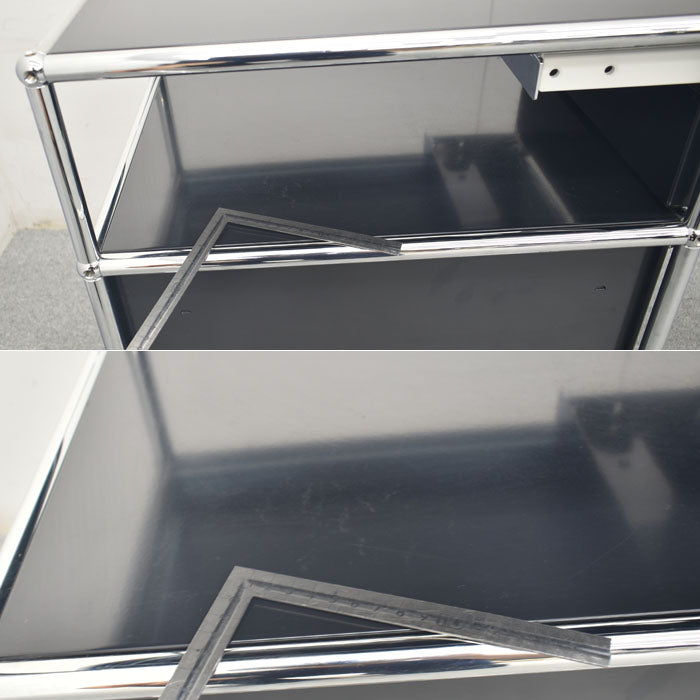 USM Haller System ハラーシステム ワゴン ロールボーイ 鍵付 2023090803【中古オフィス家具】【中古】