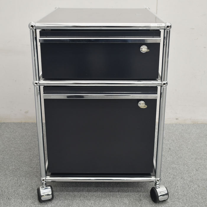 USM Haller System ハラーシステム ワゴン ロールボーイ 鍵付 2023091104【中古オフィス家具】【中古】