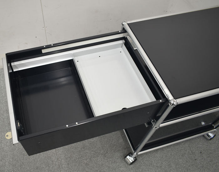 USM Haller System ハラーシステム ワゴン ロールボーイ 鍵付 2023091104【中古オフィス家具】【中古】