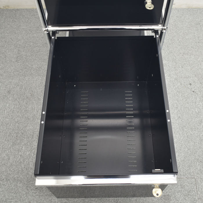 USM Haller System ハラーシステム ワゴン ロールボーイ 鍵付 2023091104【中古オフィス家具】【中古】
