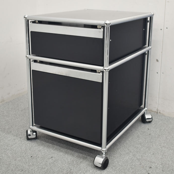 USM Haller System ハラーシステム ワゴン ロールボーイ 鍵付 2023091104【中古オフィス家具】【中古】