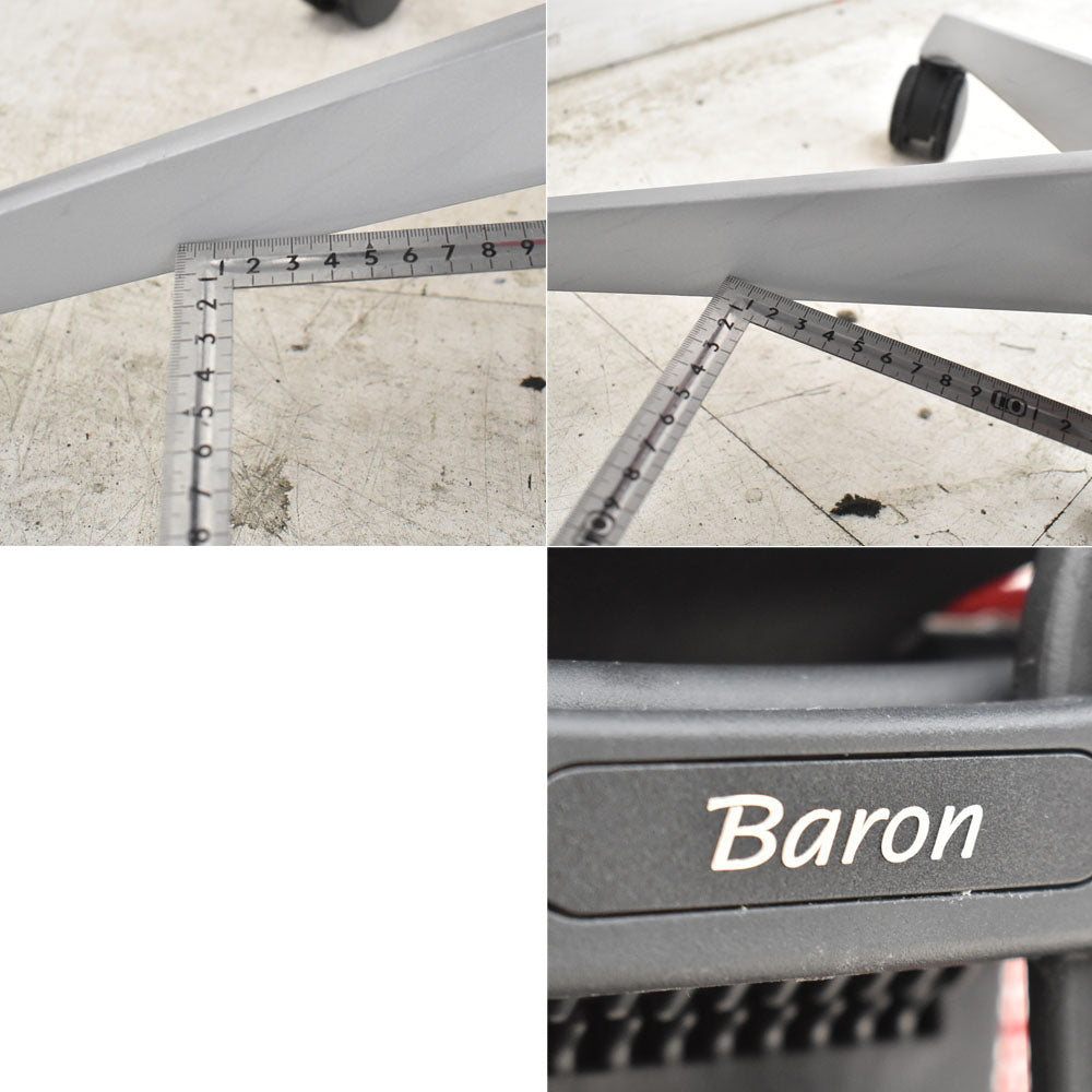 オカムラ バロン エクストラハイバック 可動ヘッドレスト 可動肘(新型肘パット)ランバーサポートハンガー 2023031403【中古オフィス家具】【中古】