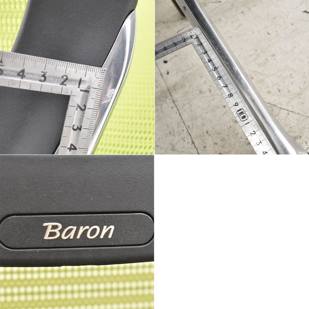 オカムラ バロン エクストラハイバック ヘッドレスト 可動肘 新型肘パット ポリッシュ脚 2023030904【中古オフィス家具】【中古】