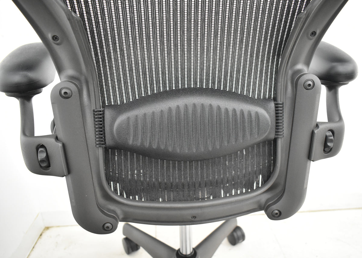 【中古】ハーマンミラー アーロンチェア Bサイズ フル装備 ランバーサポート 昇降ガス新品交換済 2025102801【中古オフィス家具】