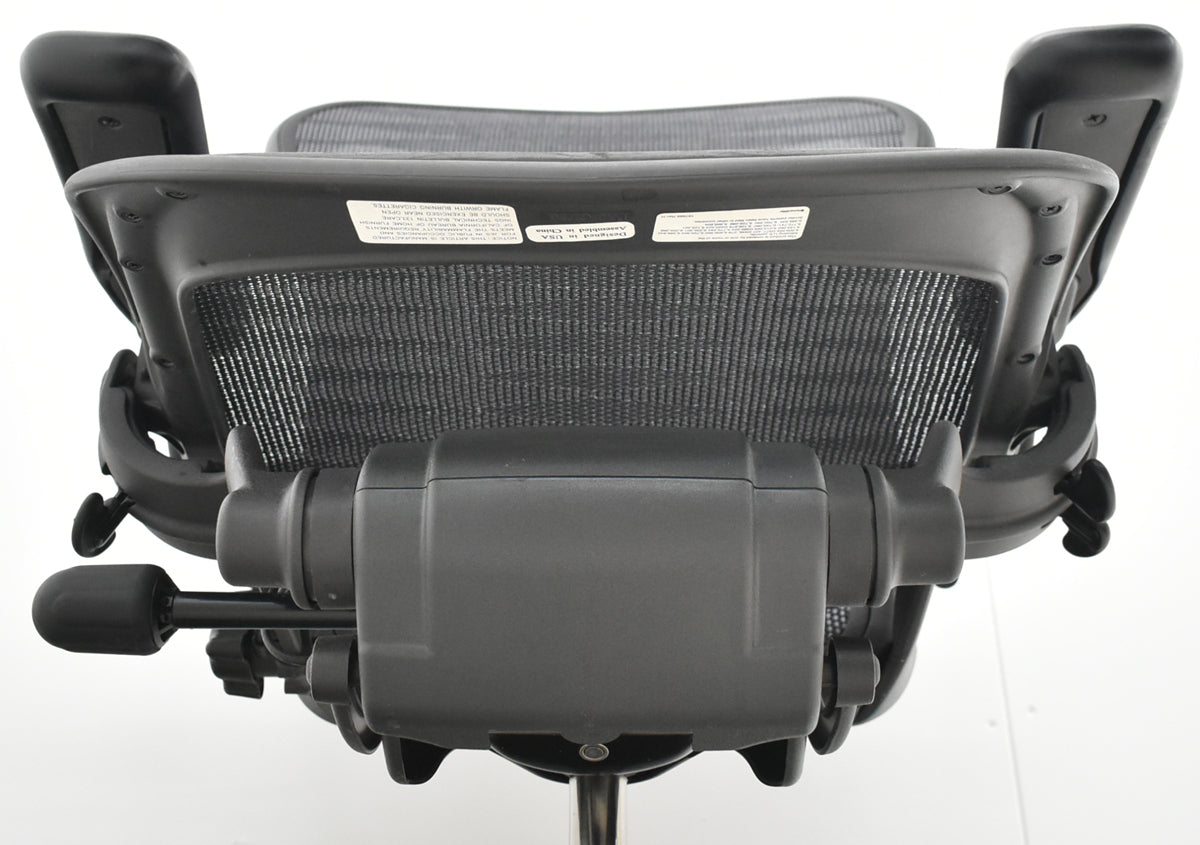【中古】ハーマンミラー アーロンチェア Bサイズ フル装備 ポスチャーフィット タキシードメッシュ 2025102802 【中古オフィス家具】