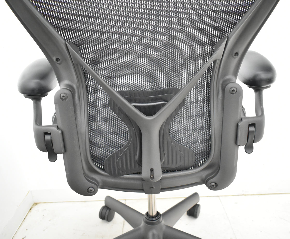 【中古】ハーマンミラー アーロンチェア Bサイズ フル装備 ポスチャーフィット タキシードメッシュ 2025102802 【中古オフィス家具】