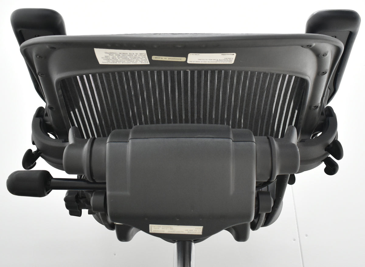 【中古】ハーマンミラー アーロンチェア Bサイズ フル装備 ポスチャーフィット 肘レバータイプ 昇降ガス新品交換済 2025102803【中古オフィス家具】