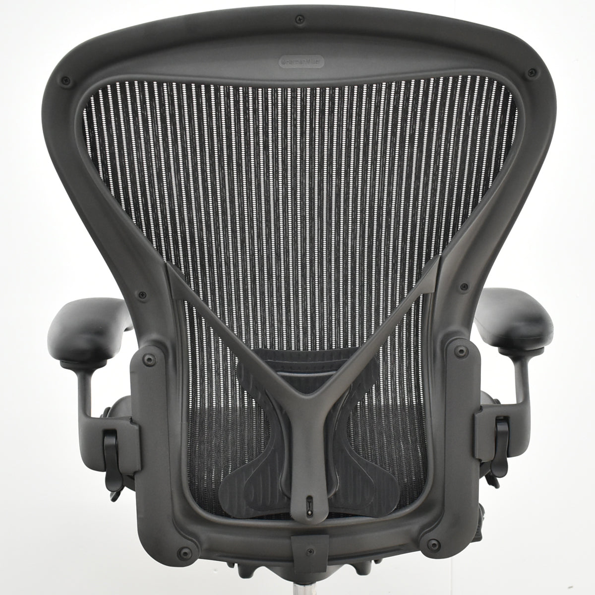 【中古】ハーマンミラー アーロンチェア Bサイズ フル装備 ポスチャーフィット 肘レバータイプ 昇降ガス新品交換済 2025102803【中古オフィス家具】