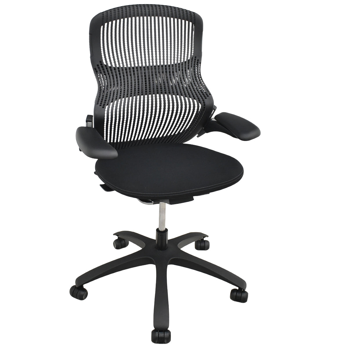 【中古】Knoll ジェネレーション 可動肘(ハイパフォーマンス肘)ブラック脚 2025102905【中古オフィス家具】