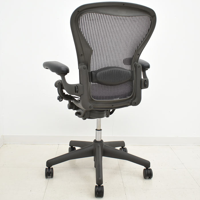 ハーマンミラー Hermanmilller アーロンチェア フル装備 Bサイズ ランバーサポート 2023062605【中古オフィス家具】【中古】