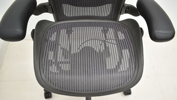 ハーマンミラー Hermanmilller アーロンチェア フル装備 Bサイズ ランバーサポート 2023062605【中古オフィス家具】【中古】