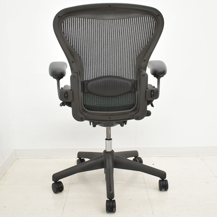 ハーマンミラー Hermanmilller アーロンチェア フル装備 Bサイズ ランバーサポート 2023062702【中古オフィス家具】【中古】